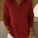 Amalia | Polo Jumper with V-Neck