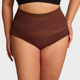 Plus-Size High-Waist Cross Tummy Control Panties (5 Pack)
