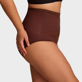 Plus-Size High-Waist Cross Tummy Control Panties (5 Pack)