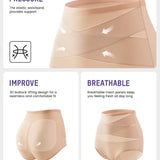 Plus-Size High-Waist Cross Tummy Control Panties (5 Pack)