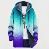 Arden | Hexagonal Gradient Pattern Coat