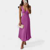 Adriana | Pleated Maxi Dress