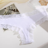 Ribbed Cotton Lace Mid-Rise Panty (9 pack)
