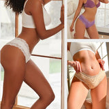 Ribbed Cotton Lace Mid-Rise Panty (9 pack)