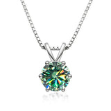 Elegant Solitaire Necklace with Moissanite