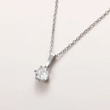 Classic Necklace with Zirconia Pendant