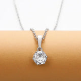 Classic Necklace with Zirconia Pendant