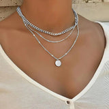Elegant Gold and Silver Plated Necklace