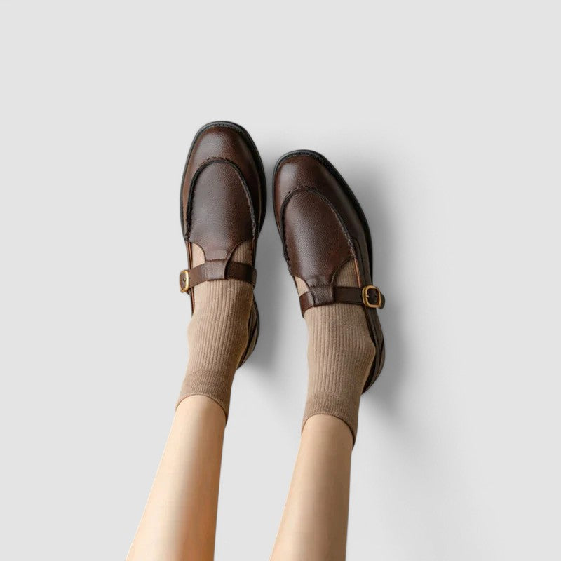 Ariette - Orthopaedic Mary Jane Shoes with Square Toe