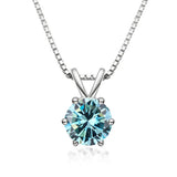 Elegant Solitaire Necklace with Moissanite