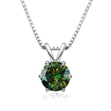 Elegant Solitaire Necklace with Moissanite