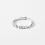 Minimalist Radiant Eternity Ring