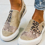 Quinny | Everyday Leopard Print Canvas Slip-Ons