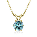 Elegant Solitaire Necklace with Moissanite