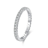 Minimalist Radiant Eternity Ring