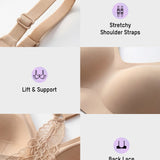 Seamless Backless Lace Bralette