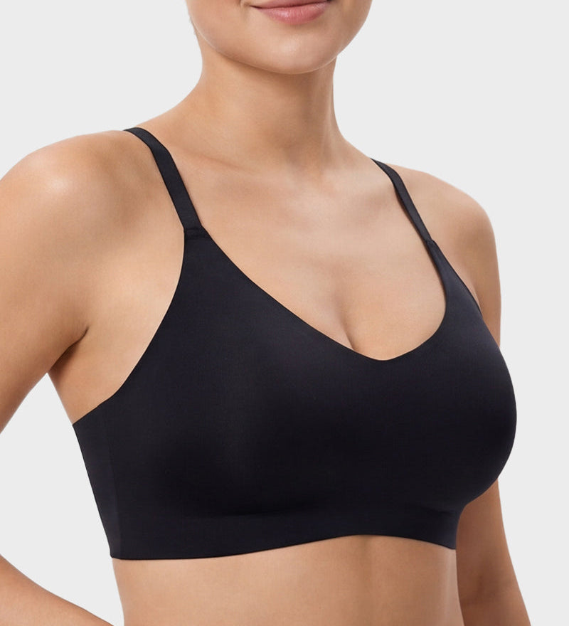Seamless Backless Lace Bralette