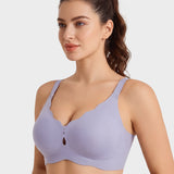 Seamless Deep-V Wireless Support Bra