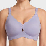 Seamless Deep-V Wireless Support Bra