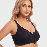 Seamless Deep-V Wireless Support Bra