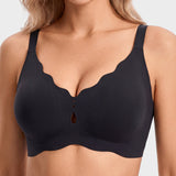 Seamless Deep-V Wireless Support Bra