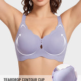 Seamless Deep-V Wireless Support Bra