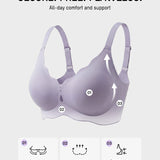 Seamless Deep-V Wireless Support Bra