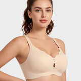 Seamless Deep-V Wireless Support Bra