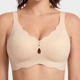 Seamless Deep-V Wireless Support Bra