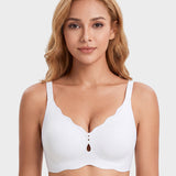 Seamless Deep-V Wireless Support Bra