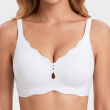 Seamless Deep-V Wireless Support Bra