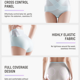 Seamless Ice-Silk High-Waist Tummy Control Panties (4 Pack)