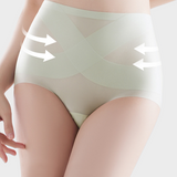 Seamless Ice-Silk High-Waist Tummy Control Panties (4 Pack)