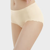 Seamless No Camel Toe Silk Antibacterial Gusset Panties (5 Pack)
