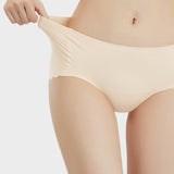 Seamless No Camel Toe Silk Antibacterial Gusset Panties (5 Pack)