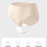 Seamless No Camel Toe Silk Antibacterial Gusset Panties (5 Pack)