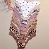 Seamless Wave-Edged Panties (10 Pack)
