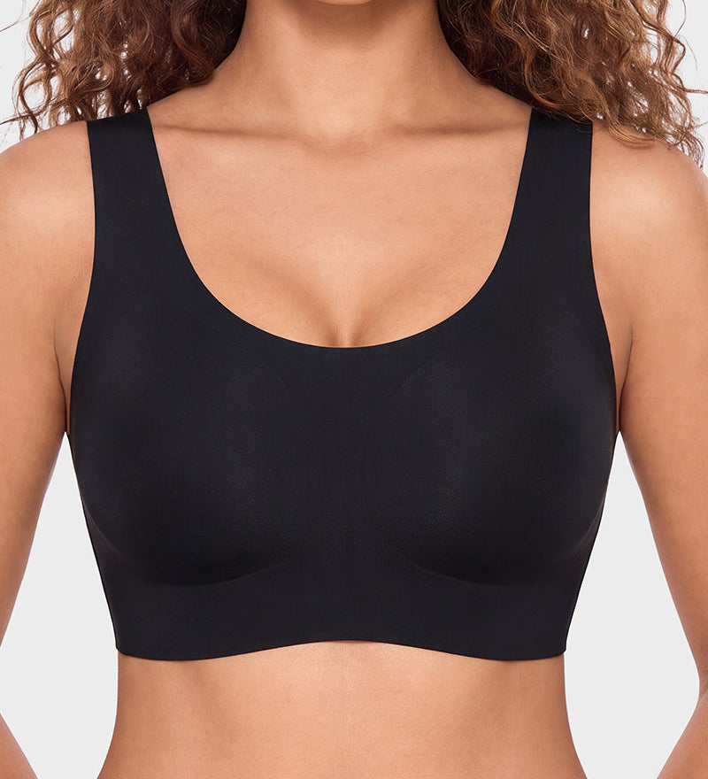 Seamless Wireless Full-Coverage T-Shirt Bra