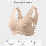 Seamless Wireless Full-Coverage T-Shirt Bra