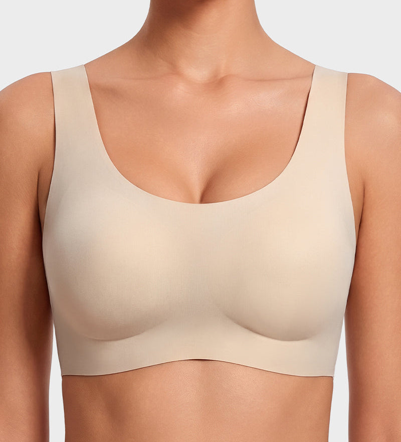 Seamless Wireless Full-Coverage T-Shirt Bra