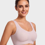 Seamless Wireless Full-Coverage T-Shirt Bra