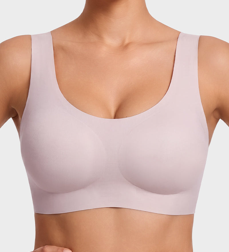 Seamless Wireless Full-Coverage T-Shirt Bra