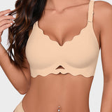 Seamless Wireless Scalloped Edge Jelly Bra