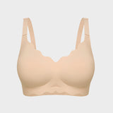 Seamless Wireless Scalloped Edge Jelly Bra