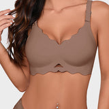 Seamless Wireless Scalloped Edge Jelly Bra