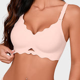 Seamless Wireless Scalloped Edge Jelly Bra