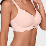 Seamless Wireless Scalloped Edge Jelly Bra