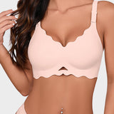 Seamless Wireless Scalloped Edge Jelly Bra
