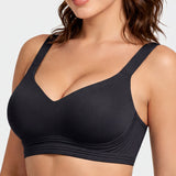 Shock-Absorbing Wireless Sports Bra for Fuller Busts