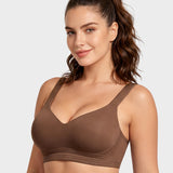 Shock-Absorbing Wireless Sports Bra for Fuller Busts